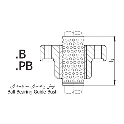 تصویر پایه بوش راهنما ستاک مدل D130