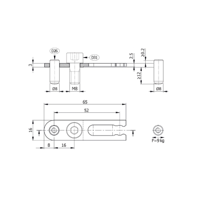 قفل کن قالب D541/8