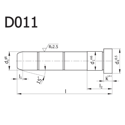 نقشه میل راهنما ستاک مدل D011