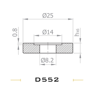 واشر فاصله انداز ستاک مدل D553